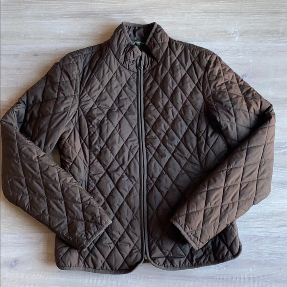 Eddie Bauer Brown Quilted Jacket